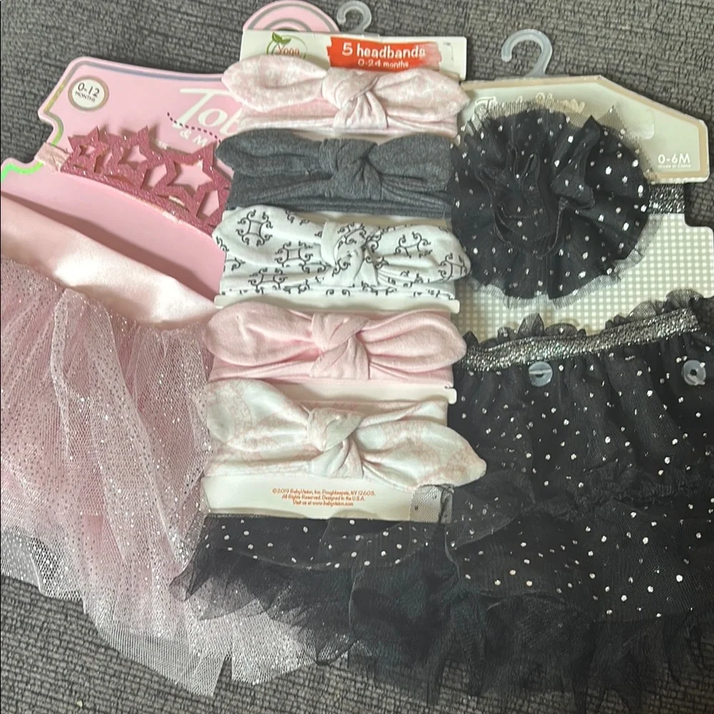 Kids Pink and Black Tutu Costume Set